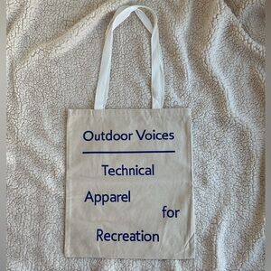 Outdoor Voices canvas bag